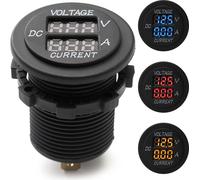 DC 12V 24V Voltmètre de voiture Ammeter LED Affichage Voltmètre numérique - Rouge