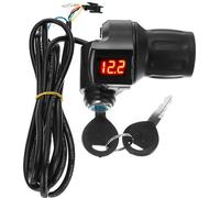 DC 12V-84V Inductance Twist Guidon LCD Digital Meter W/ boutons pour moto électrique scooter