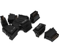 DC 12V Bouton Lève Vitre Momentané DPDT 5 épingles Voiture Fenêtre Commutateur 10 Pcs