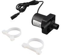 DC 12V Brushless Water Pump Low Noise 0.79inch Inlet and 0.39inch Outlet Small Submersible Booster Pump 700L/H 5m/16.4ft for Fish Tank Fountain Pool Pond Aquarium Solar Water Circulation System