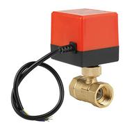 DC 12V G3 / 4 "DN20 Vanne électrique à bille motorisée à 2 voies en laiton pour contrôle de débit, vanne à bille motorisée, vanne à bille motorisée en laiton avec faible bruit de fonctionnement, câbla