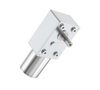 DC 12V JGY-370 Volt 100RPM High Torque Turbine DC Worm Gear Reducer Worm Geared Motors Reversed Reduction Low Speed electronic starter IINKUEYK(Bracket Motor,23RPM_12V)