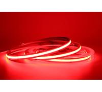 DC 12V LED Bande COB Flexible haute densité, 480 leds, lumière linéaire bleue/verte/rouge, led ruban avec adésif pour maison décoration (Rouge, 1m)