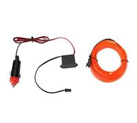 DC 12V Orange Light Glowing Wire Vehicle Vector Colding Light Light Light Light Drive Flexible Cuchable Personnalisable Soft Glow pour l'automobile Décoration du Tableau de Bord (3 mètres / 9,84