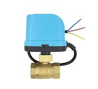 DC 12V Vanne Motorisée 2 Voies 1/2 3/4 1 1-1/4 Pouce Electrovanne Eau Vanne Electrique 12 Volts IP54 (DN20 3/4")