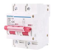 DC 2-Pole 600V Micro-Disjoncteur Solaire Coupe-Batterie, 80A 100A 125A, pour Système Photovoltaïque PV (125A)