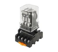 DC 24V Coil Voltage 10A 3PDT Power Relay w Screw Terminal Socket