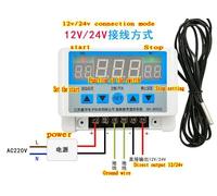 DC 24V Contrôleur température numérique AC 220V 12V/24V 6600W, Thermostat 30a, interrupteur commande, sonde avec capteur thermostatique étanche Nipseyteko