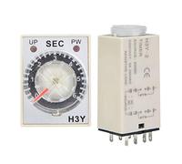DC 24V H3Y-2 Relais temporisé DC Retardateur à 8 Broches Commutateur de contrôle du Temps 6S