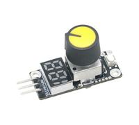 DC 3-24V PWM Speed Controller Module Real-Time Speed Percentage LED Display Built-in Starts Stop Switch PWM Frequency