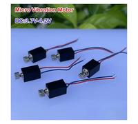 DC 3.7V 4x8mm Vibration electronic starter Gamepad Vibrator 4.2V Cylindrical Coreless Vibration with Wire DIY IINKUEYK(2PCS Vibration Motor)