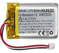 DC 3.7V 800mAh AHB702535PCT-01 Rechargeable Polymer Lithium Battery pour Sennheiser Momentum 3.0 M3AEBT M3IETW Casque de Jeu sans Fil Battery Replacement