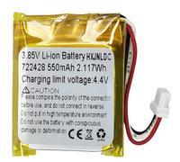 DC 3.85V 550mAh 722428 Rechargeable Lithium Polymer Battery Four Sony WH-CH720N、WH-XB910N、INZONE H9 Écouteurs de Jeu sans Fil à réduction de Bruit Battery Replacement