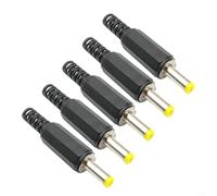 DC 4,0 mm OD 1,7 mm ID mâle avec coque en plastique pour systèmes de charge DVD EVD et assemblages d'alimentation (5 pièces)