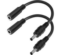 DC 4.5mmx3mm Male to DC 4.5x3mm Female AC Adapter Charging Cable Converter DC 4530 Cable for Laptop-15cm,Pack of 2