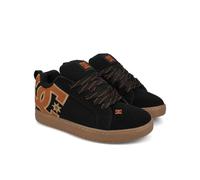 DC 43i Court Graffik Baskets de Skate pour Homme, Noir/Marron/Gomme, 44 EU