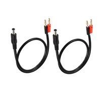 DC 5.5mm X 2.1mm à 4mm plaqué or banane plug câble,DC 5521 mâle à 4mm bullet banane plug 18awg connecteur de câble 100cm 3.2ft (paquet de 2)