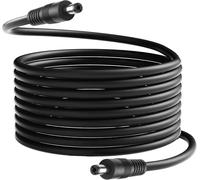 DC 5.5x2.1mm Male to Male Extension Cable 16ft 18awg DC 5.5mm X 2.1mm Male to Male Power Adapter Cable for LED,CCTV,Car,Monitor,etc-5M (5M)