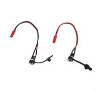 DC 5.5x2.1mm Port de charge Remplacement pour scooters électriques KuKirin G3 et G4 - Connecteur en cuivre avec design compact 132x10x10mm, rouge et noir (2PC rouge et noir)