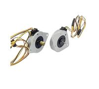 DC 5V-12V 2-Phase 4-Wire Stepper electronic starter Round Ultra-thin 35MM Stepping electronic starter 23.2 Ohms 3.75 Degree with Gear NWPNLXEA(Motor without gear)