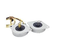 DC 5V-12V Precision 2-Phase 4-Wire Stepper electronic starter Round Ultra-thin 35MM Stepping electronic starter 23.2 ohms 3.75 Degree Step Angle CZAOINCU(Motor without gear)
