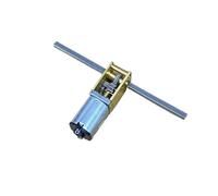 DC 6-12V 28.7mm long dual shaft N20 worm Full Metal Gear electronic starter DIY Model Train Toy Car ICXLPMC(12V 381RPM)