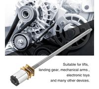 DC 6/12V N20 Moteur réducteur avec arbre de sortie long M4 x 100 mm (6 V, 100 tr/min)