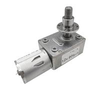 DC 6V 12V 24V Worm Gear electronic starter With M8 Threaded Shaft Length 33MM 6-150RPM Adjustable Speed Reversed With Flange Self Lock electronic starter ICXLPMC(6v 90rpm,Package B)