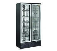 DC 728 Vitrine avec porte en verre et cadre en acier inoxydable
