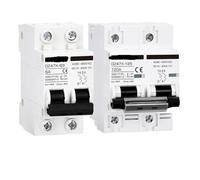 DC AC Circuit Breaker 400V 100A 125A MCB 400V 15A 30A 40A 60A DZ47X Thermal Magnetic Breaker For Solar Panel Battery, Pièces(15A)