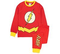 DC Bandes dessinées Les garçons de Pyjamas Flash Brillent dans Le Costume Noir 3-4 Ans