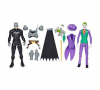 DC Comics DC Batman - Figurine Articulée Batman VS Le Joker 30 Cm - Figurines + Accessoires - Créez Vos Aventures Et Combats - Super Héros Et Super Vilain - Jouet À Collectionner - Jouet Enfant 4 Ans Et +