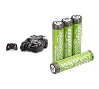 DC Batman Tumbler RC, 1:15, Dark Knight Edition, 4+ Ans, & Piles AAA Rechargeables Amazon Basics 4 pcs, 850mAh