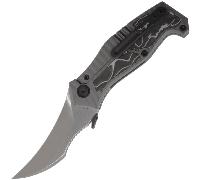DC BLADES VENDETTA Stonewashed, Feuille d'argent, Incrustation en fibre de carbone