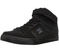 DC Boys' Pure High-Top EV Skate Shoe, Black/Black/Black, 5.5 M US Big Kid