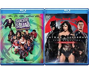 DC Cinematic Universe 2-Movie Bundle - Batman v Superman: Dawn of Justice (Ultimate Edition Extended Cut) & Suicide Squad (Extended Cut DVD + Blu-ray + Digital + Ultraviolet) Blu-ray Set