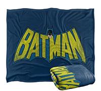 Dc Classic Batman Logo Plaid ultra doux au toucher soyeux - 152 x 127 cm
