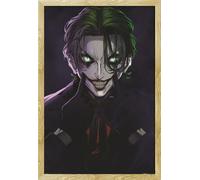 DC Comic - Poster - Joker + cadre interchangeable, Shinsuke® Maxi MDF hêtre, vitre acrylique