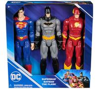 DC Comics 6072364 Lot de 3 Figurines Batman, Superman et The Flash 30 cm