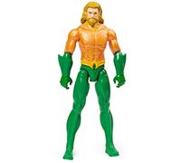 dc comics Aquaman - Personnage Aquaman 30 cm | Personnage à l'échelle 30 cm avec décorations Originales, Cape et 11 Points d'articulation - Jouets pour garçons et Filles à partir de 3 Ans