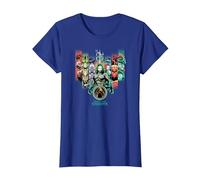 DC Comics Aquaman Unite The Kingdoms T-Shirt, Femme, Bleu Royal, L