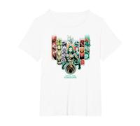 DC Comics Aquaman Unite The Kingdoms T-Shirt, Femme Grandes Tailles, Blanc, 3X