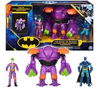 Batman - Coffret 2 Figurines 10 Cm Batman + Joker Avec Armure Tech - 6060834 - Figurines Héros Enfant