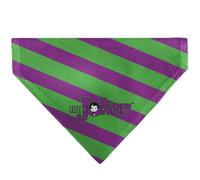 DC Comics Bandana pour animal domestique avec logo The Joker Title et rayures Vert/violet