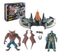 DC Comics, Batman Aerial Battle Pack (exclusivité Amazon), véhicule chauve-souris, figurine Batman et chauve-souris de 10,2 cm, jouets super héros pour enfants pour garçons et filles