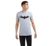 DC Comics Batman-Bat Logo T-Shirt, Gris (Grey Heather Hgy), Small Homme