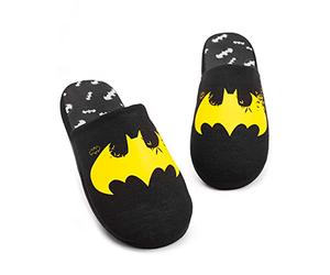 DC Comics Batman Batman Batman Mens sombre Chevight Jaune Logo Maison Chaussures 41-42 EU