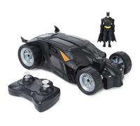 DC Comics BATMAN - Batmobile RC 1:20 + Figurine Batman 10 cm - Voiture Télécommandée Echelle 1:20 - Technologie 2,4 Ghz - Pilotage Facile - Compatible Avec Figurines 10 cm - Jouet Enfant 4 Ans et +