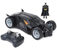DC COMICS BATMAN - Batmobile RC 1:20 + Figurine Batman 10 cm - Voiture Télécommandée Echelle 1:20 - Technologie 2,4 Ghz - Pilotage Facile - Compatible Avec Figurines 10 cm - Jouet Enfant 4 Ans et +