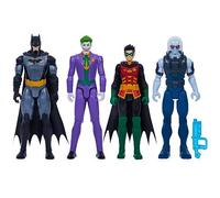 DC Comics, Batman et Robin contre le Joker et Mr. Freeze, figurines d'action de 30,5 cm, jouets pour enfants pour garçons et filles à partir de 3 ans